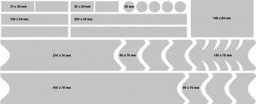 Preview: Lackschutz Rahmenschutz Folie Set 21 Teile transparent fürTrekking-Bikes, Folienstärke 150 µm